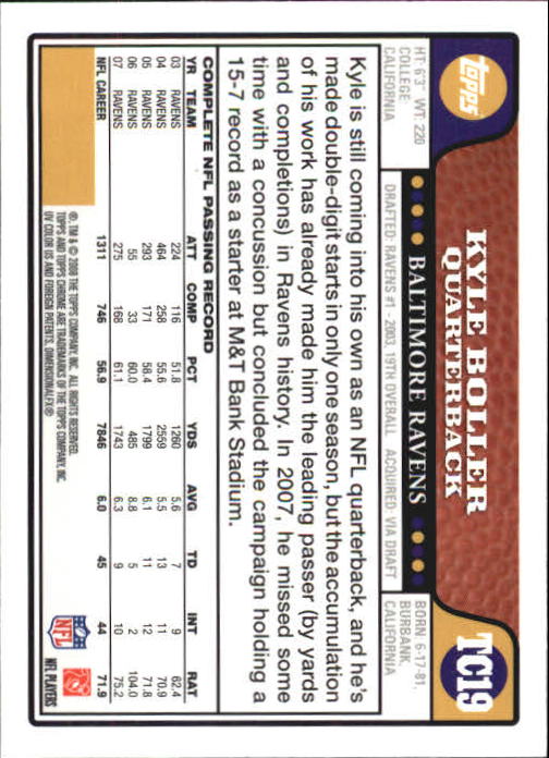 2008 Topps Chrome Football Part 1 Main Set Veterans Cards #TC1 to #TC165 - Picture 35 of 317