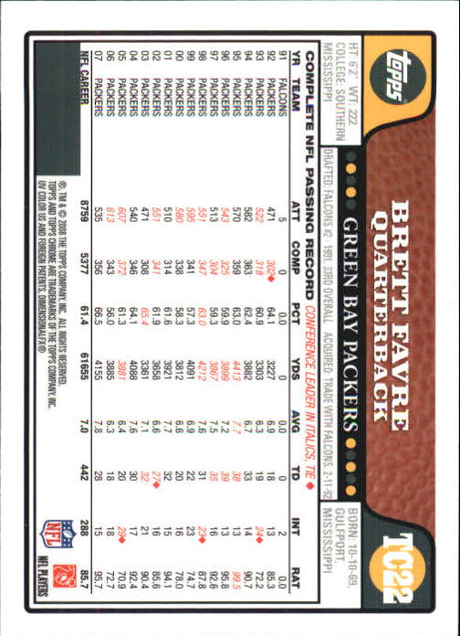 2008 Topps Chrome Football Part 1 Main Set Veterans Cards #TC1 to #TC165 - Picture 41 of 317