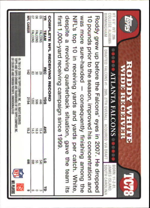 2008 Topps Chrome Football Part 1 Main Set Veterans Cards #TC1 to #TC165 - Picture 151 of 317
