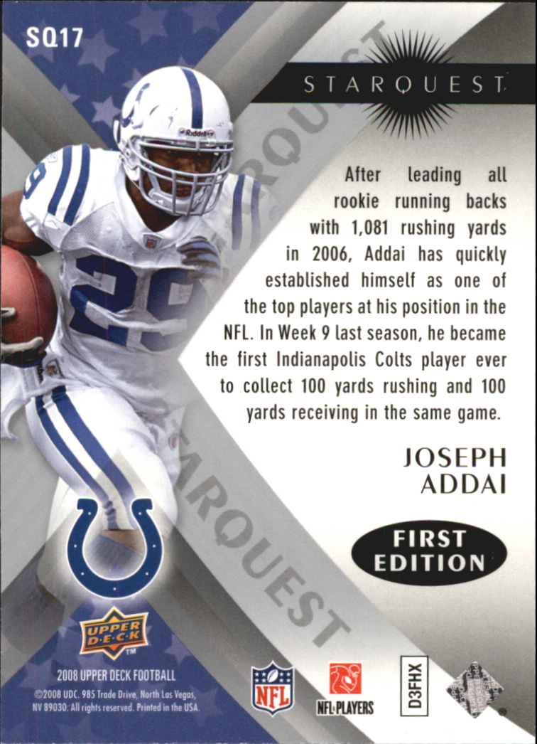 Auction Prices Realized Football Cards 2008 Upper Deck Starquest