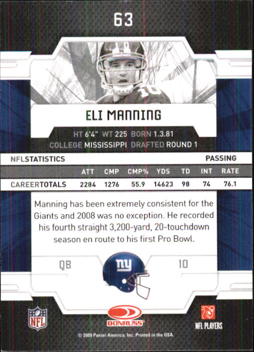 2009 Donruss Elite Football - Picture 95 of 161
