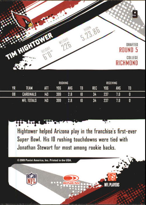 2009 Score Inscriptions Football Part 1 - Picture 17 of 477