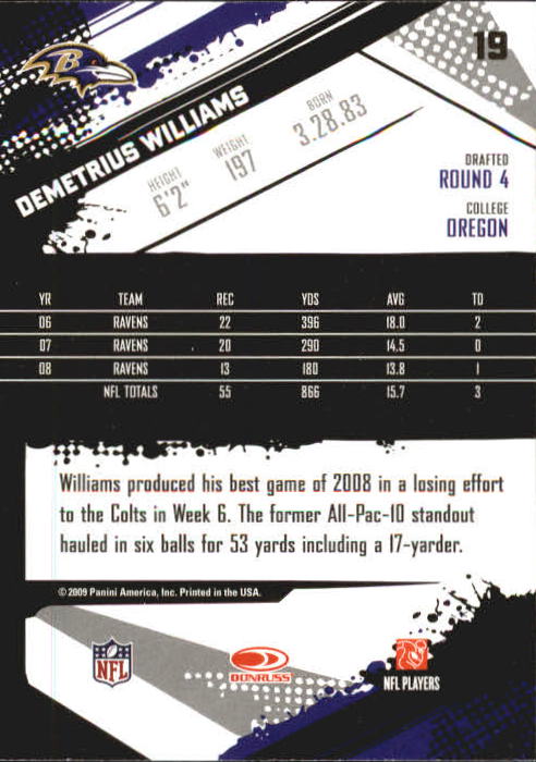 2009 Score Inscriptions Football Part 1 - Picture 35 of 477