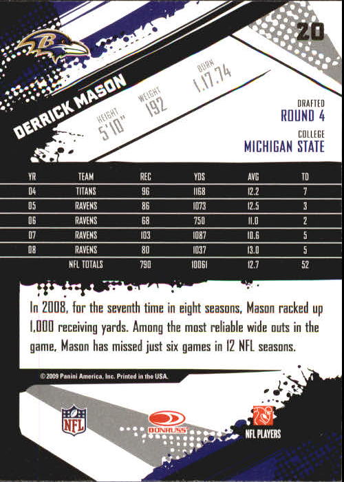 2009 Score Inscriptions Football Part 1 - Picture 37 of 477