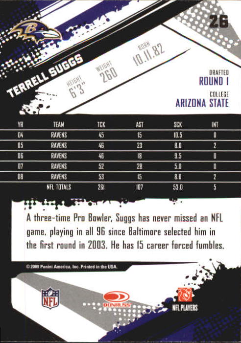 2009 Score Inscriptions Football Part 1 - Picture 49 of 477