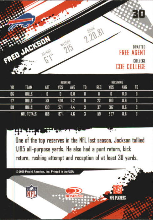2009 Score Inscriptions Football Part 1 - Picture 57 of 477