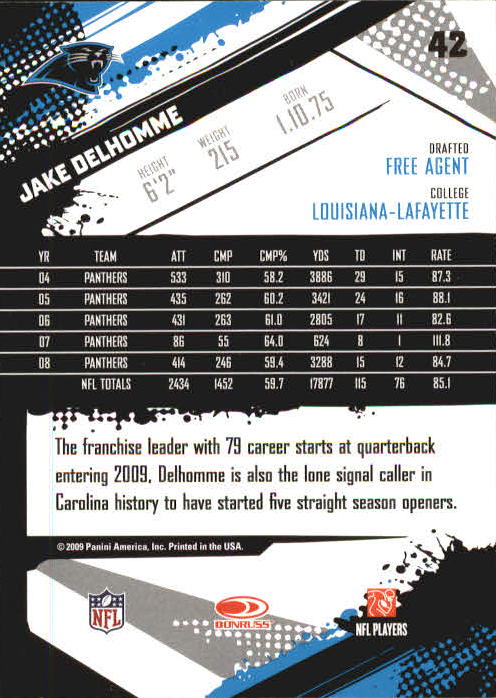 2009 Score Inscriptions Football Part 1 - Picture 79 of 477