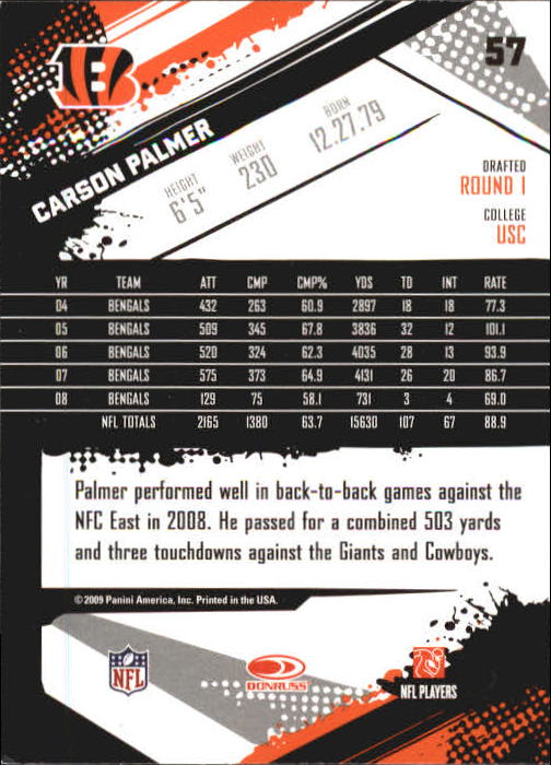 2009 Score Inscriptions Football Part 1 - Picture 91 of 477