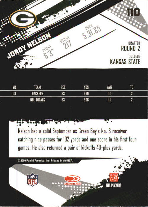 2009 Score Inscriptions Football Part 1 - Picture 147 of 477