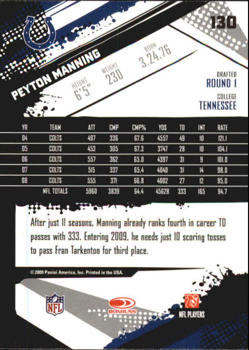 2009 Score Inscriptions Football Part 1 - Picture 177 of 477