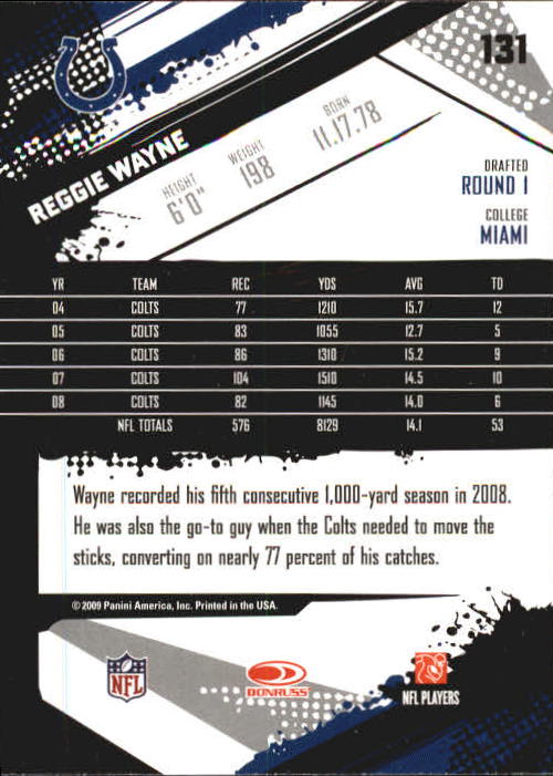 2009 Score Inscriptions Football Part 1 - Picture 179 of 477