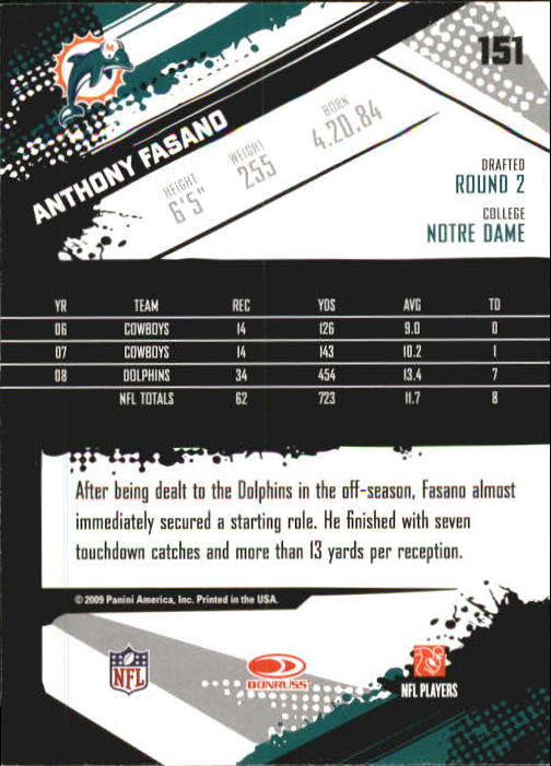 2009 Score Inscriptions Football Part 1 - Picture 211 of 477
