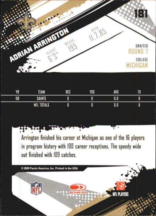 2009 Score Inscriptions Football Part 1 - Picture 261 of 477