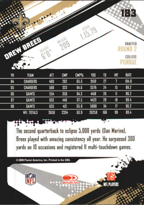 2009 Score Inscriptions Football Part 1 - Picture 265 of 477