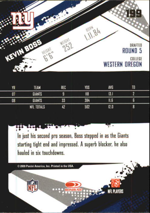 2009 Score Inscriptions Football Part 1 - Picture 287 of 477