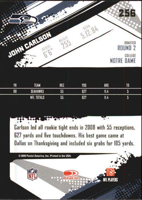 2009 Score Inscriptions Football Part 1 - Picture 365 of 477