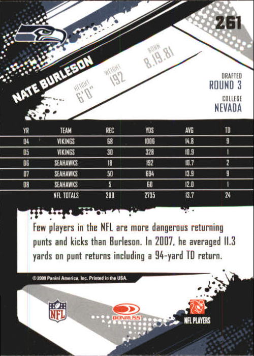 2009 Score Inscriptions Football Part 1 - Picture 371 of 477
