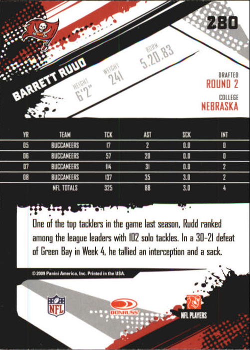2009 Score Inscriptions Football Part 1 - Picture 401 of 477