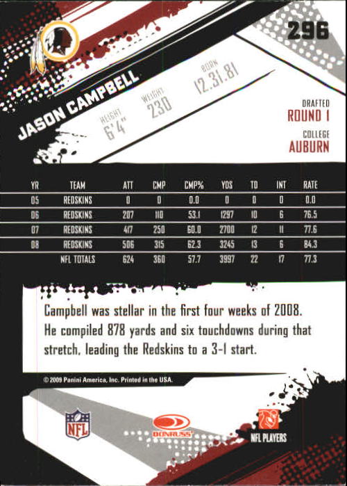 2009 Score Inscriptions Football Part 1 - Picture 429 of 477