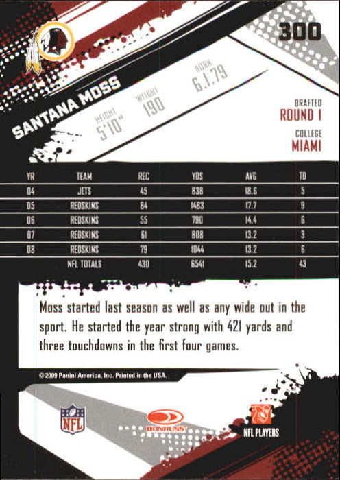 2009 Score Inscriptions Football Part 1 - Picture 437 of 477