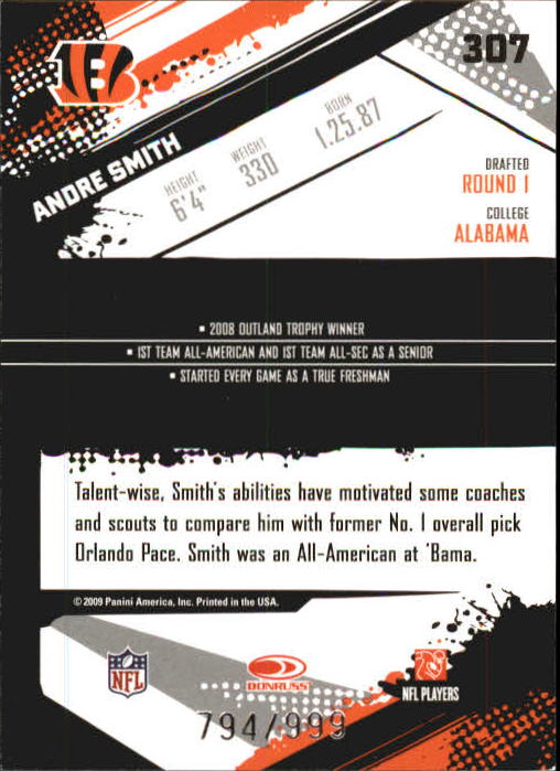 2009 Score Inscriptions Football Part 1 - Picture 443 of 477