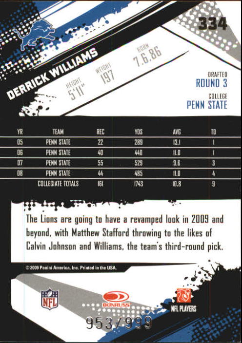 2009 Score Inscriptions Football Part 1 - Picture 449 of 477