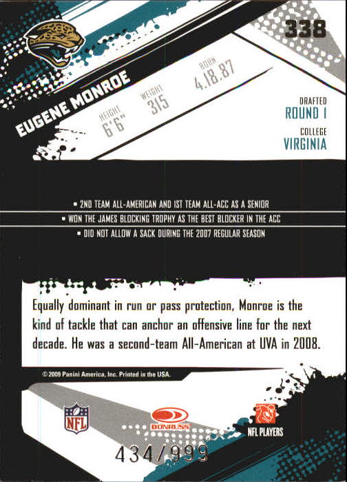 2009 Score Inscriptions Football Part 1 - Picture 455 of 477