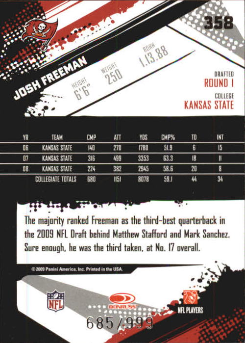 2009 Score Inscriptions Football Part 1 - Picture 459 of 477