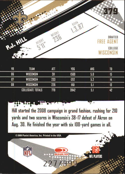 2009 Score Inscriptions Football Part 1 - Picture 467 of 477