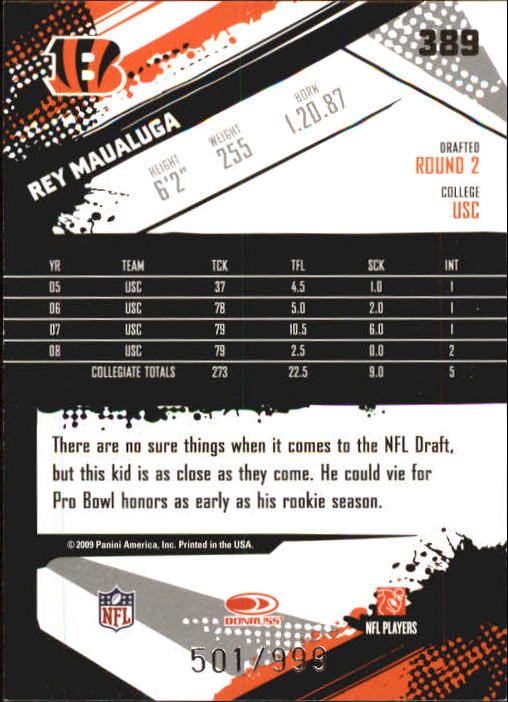 2009 Score Inscriptions Football Part 1 - Picture 473 of 477