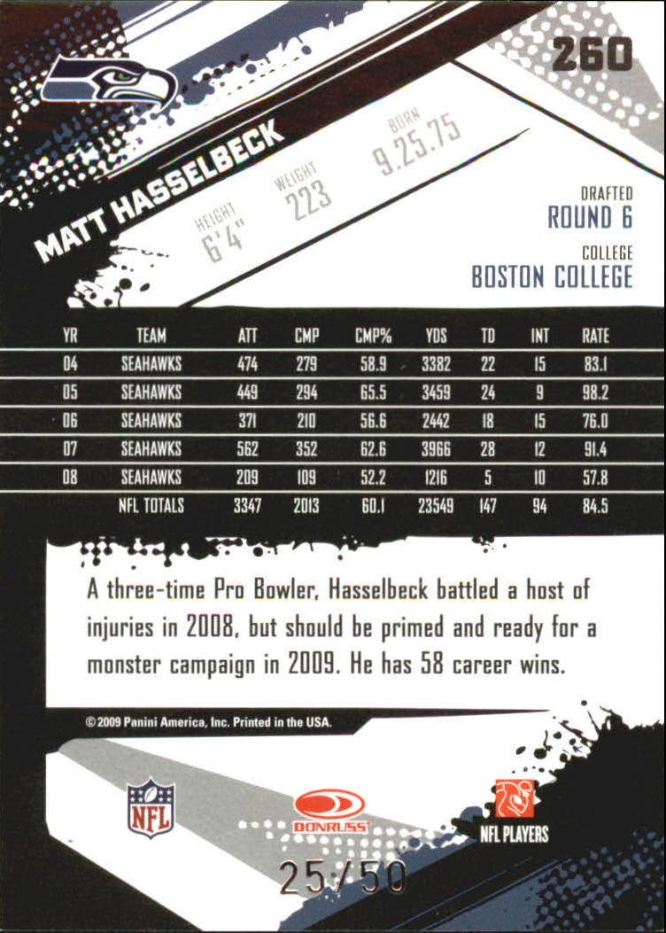 2009 Score Inscriptions Football Part 2 - Picture 12 of 17