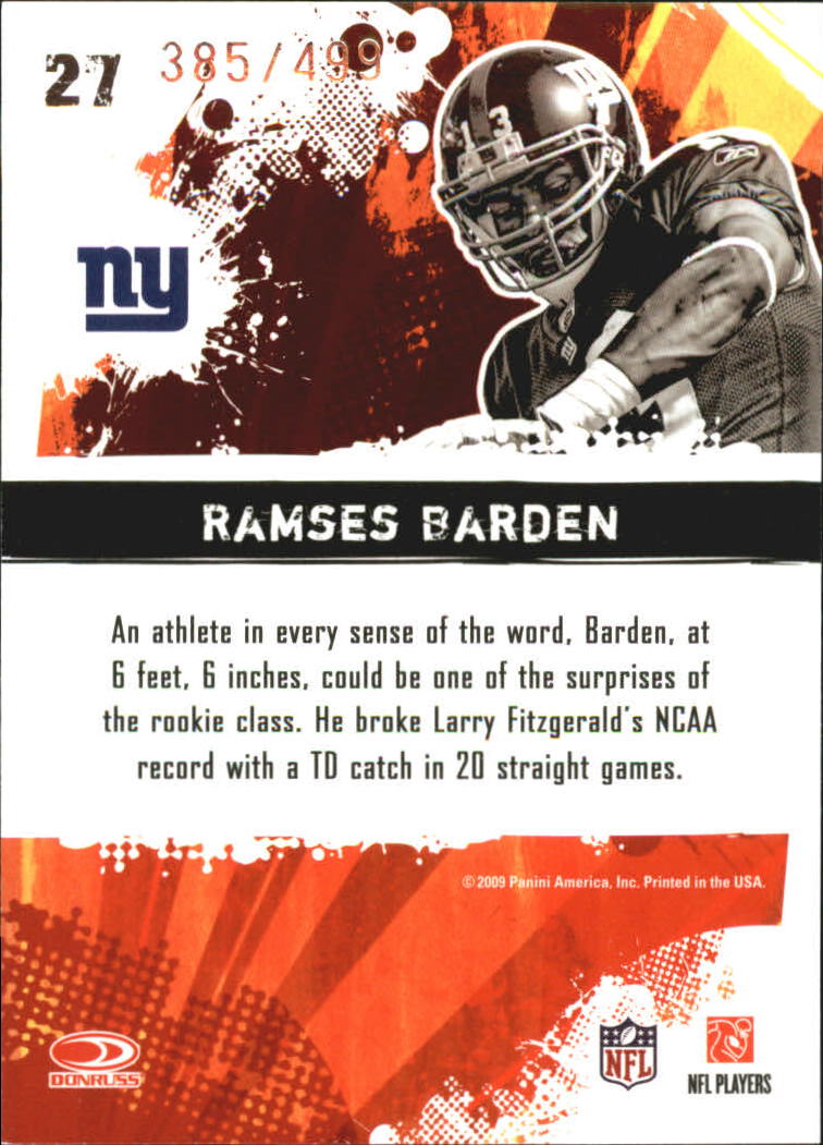 2009 Score Inscriptions Football Part 2 - Picture 14 of 17