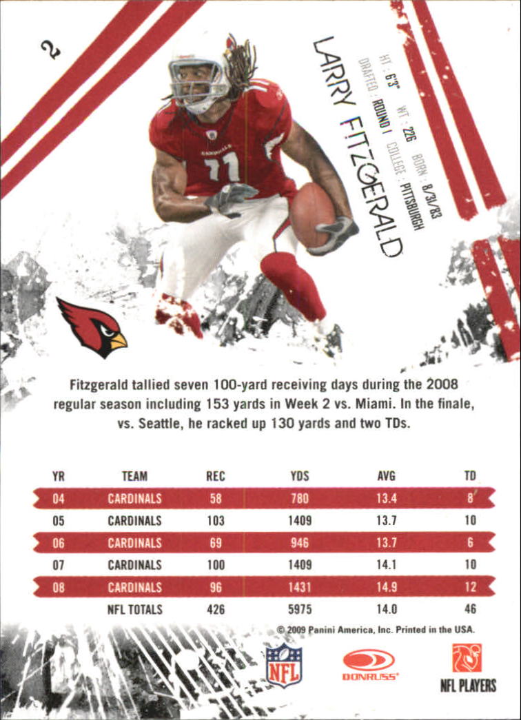 2009 Donruss Rookies and Stars Longevity Football - Picture 5 of 254