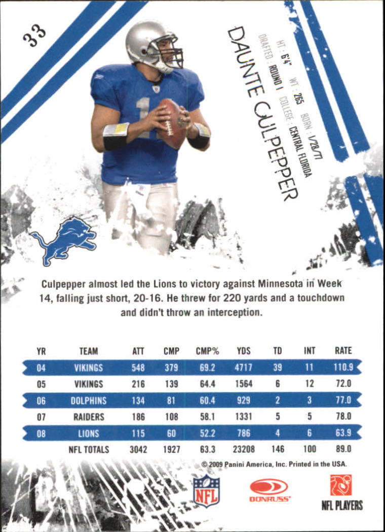 2009 Donruss Rookies and Stars Longevity Football - Picture 63 of 254