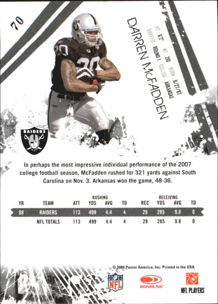 2009 Donruss Rookies and Stars Longevity Football - Picture 135 of 254