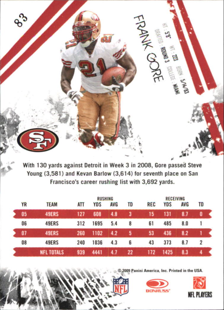 2009 Donruss Rookies and Stars Longevity Football - Picture 159 of 254