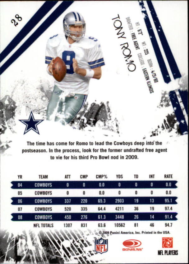 2009 Donruss Rookies and Stars Football - Picture 55 of 185