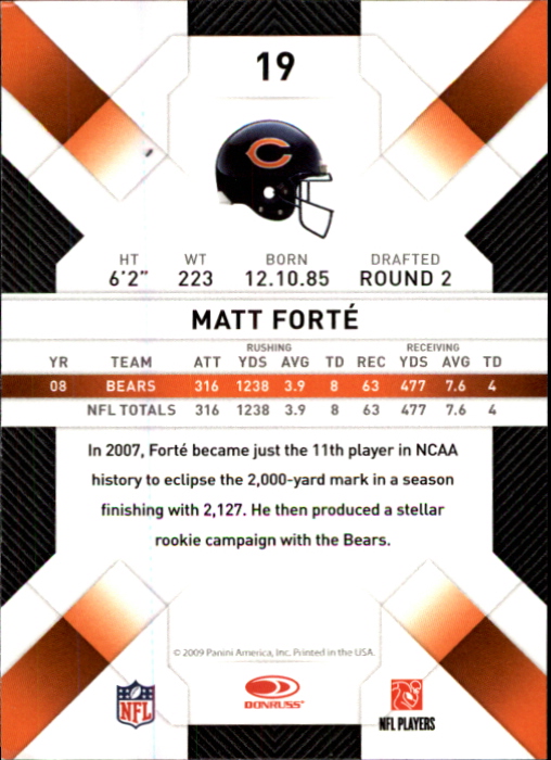 2009 Donruss Threads Football - Picture 33 of 163