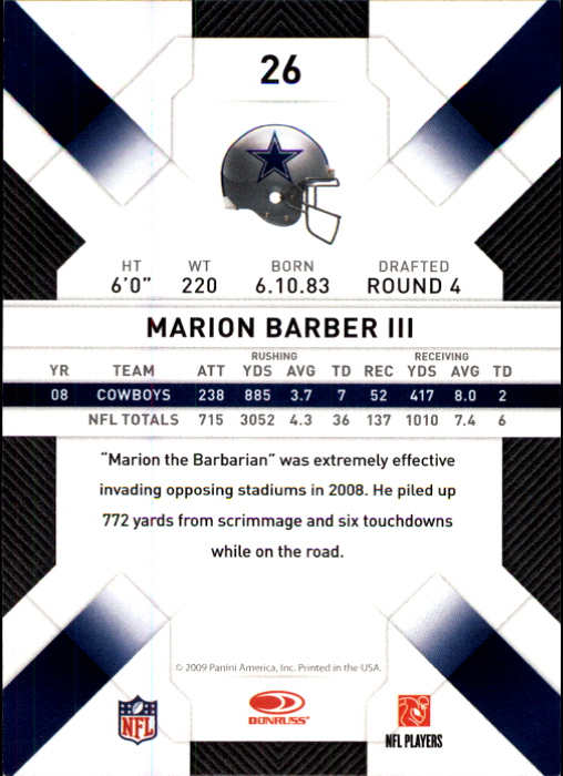 2009 Donruss Threads Football - Picture 45 of 163