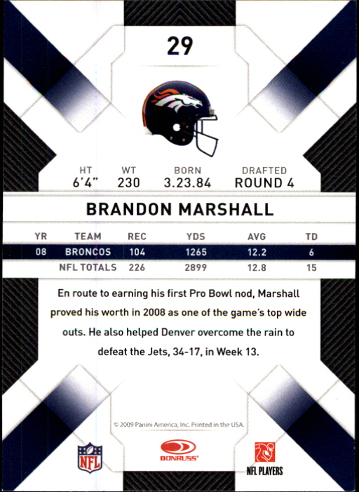 2009 Donruss Threads Football - Picture 47 of 163