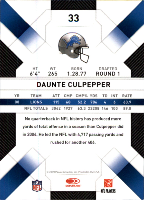 2009 Donruss Threads Football - Picture 53 of 163