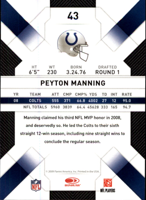 2009 Donruss Threads Football - Picture 69 of 163
