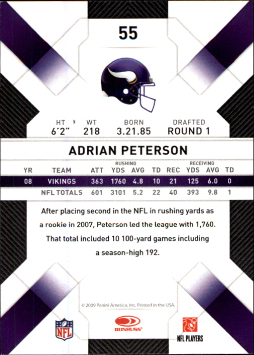 2009 Donruss Threads Football - Picture 85 of 163