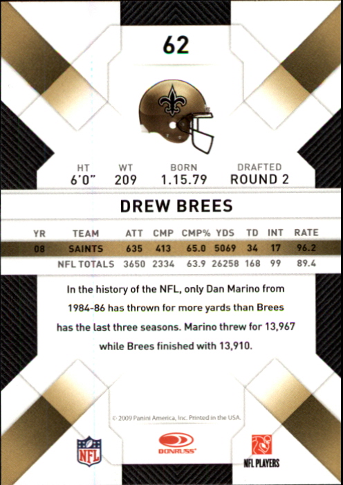 2009 Donruss Threads Football - Picture 93 of 163