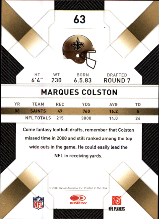 2009 Donruss Threads Football - Picture 95 of 163