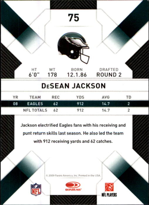 2009 Donruss Threads Football - Picture 115 of 163