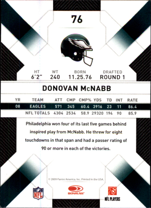 2009 Donruss Threads Football - Picture 117 of 163