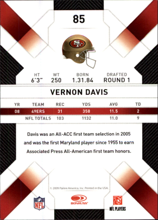 2009 Donruss Threads Football - Picture 133 of 163