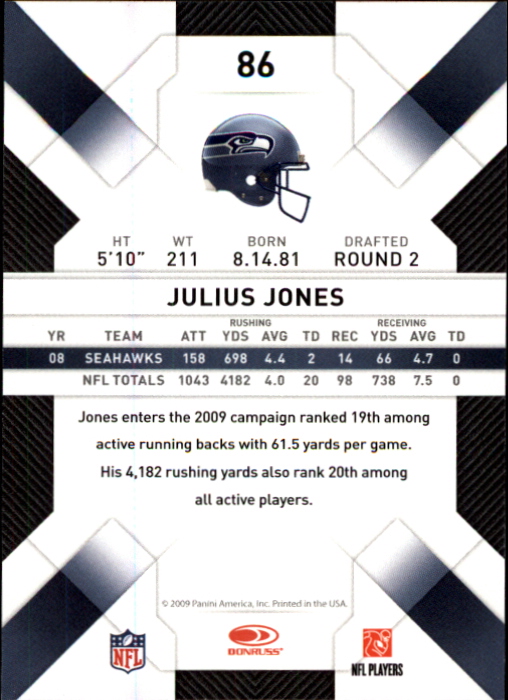 2009 Donruss Threads Football - Picture 135 of 163