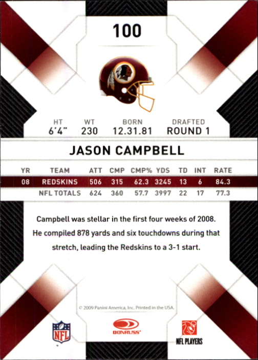 2009 Donruss Threads Football - Picture 159 of 163
